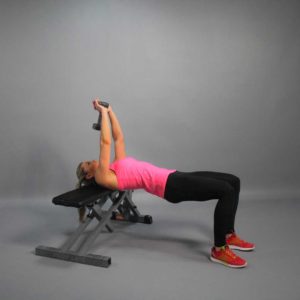Dumbbell Bent Arm Pull-Over Start Fit Drills Exercise